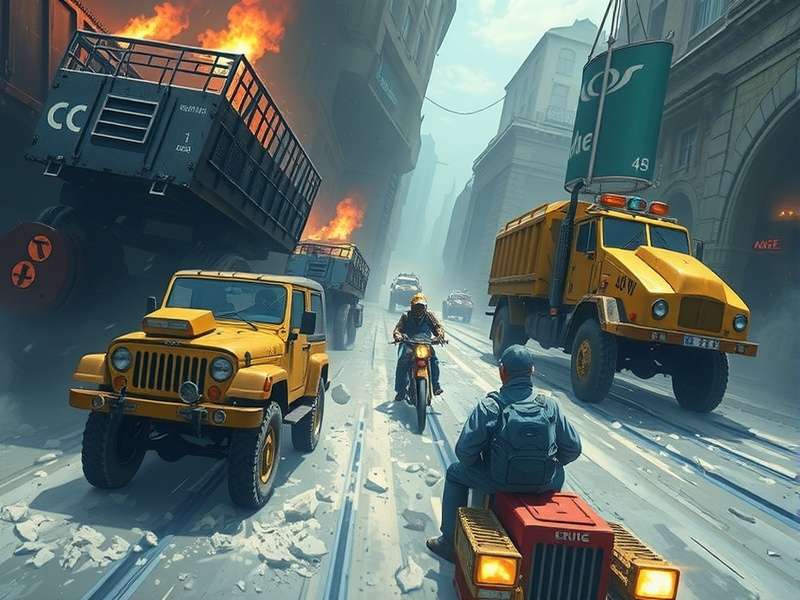 Azul Cargo game components spread on a table showing colorful tiles and player boards