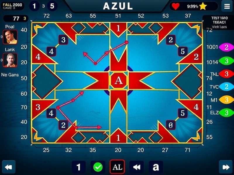 Strategic tile placement on an Azul player board nearing completion