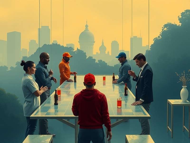 Azul board game setup with 4 players around the table