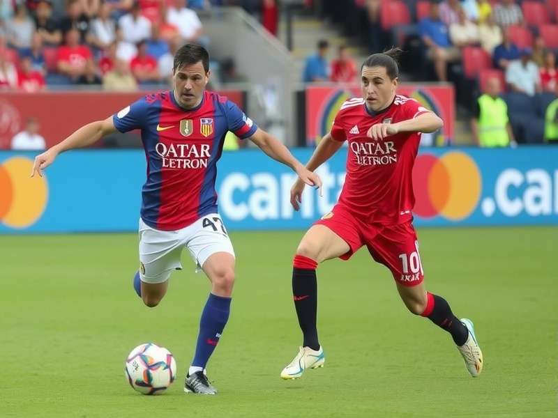 Soccer stadium during night match with blue lighting - Cruz Azul vs Flamengo Copa Intercontinental