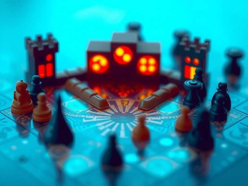 A beautifully filled Azul game board with colorful tiles arranged perfectly