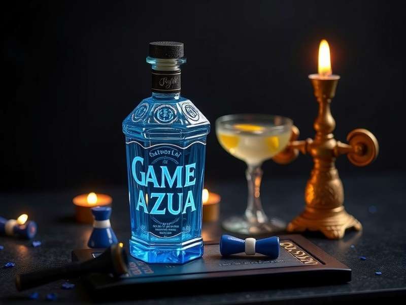 Clase Azul Tequila bottle next to Azul board game
