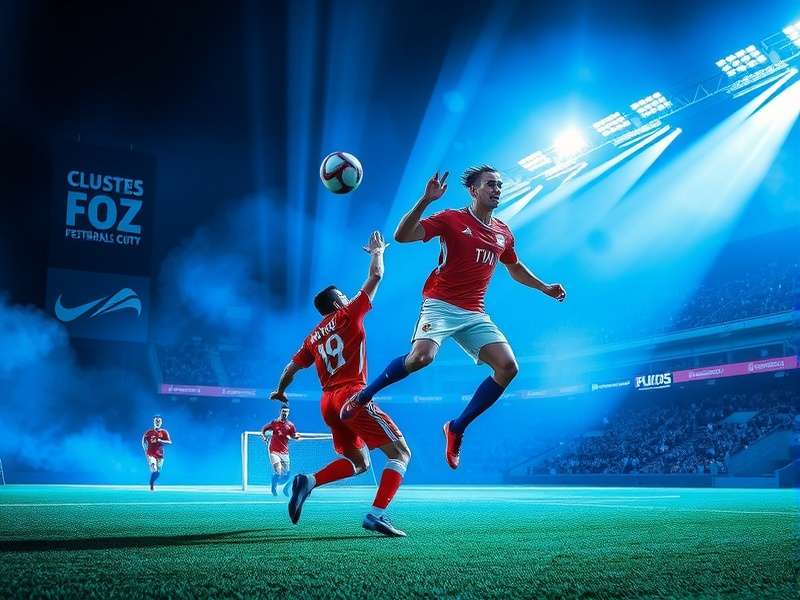 Artistic depiction of Flamengo vs Cruz Azul match with Azul game tiles in background