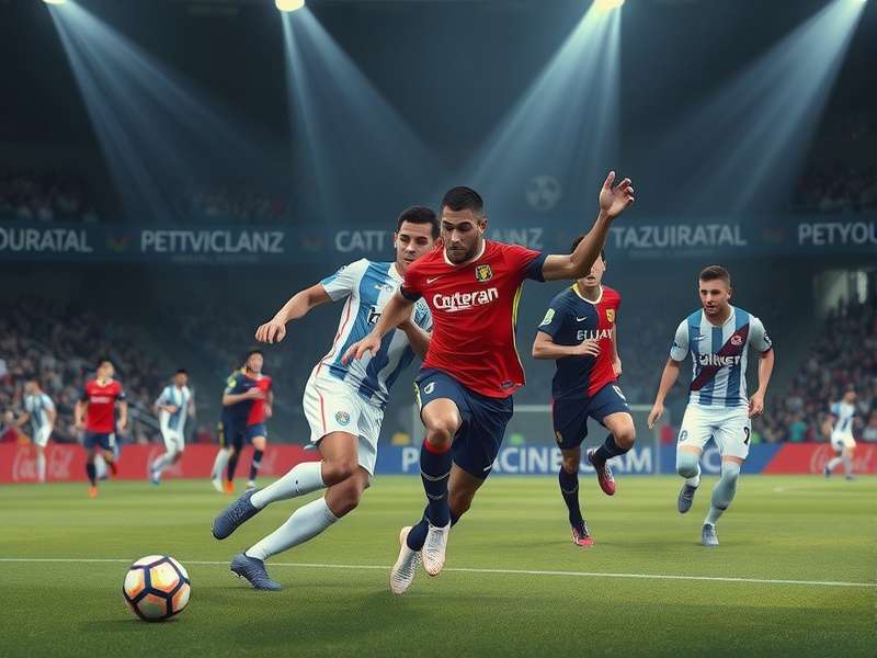 Cruz Azul football stadium with blue seats and vibrant atmosphere