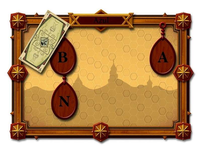 Azul board game setup with tiles and player boards