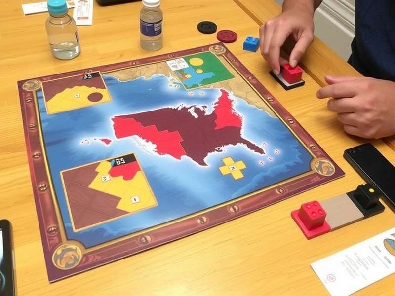 Close-up of Azul's plastic tiles showing different shapes and colors