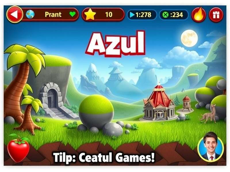 Azul board game setup showing tile placement and wall pattern