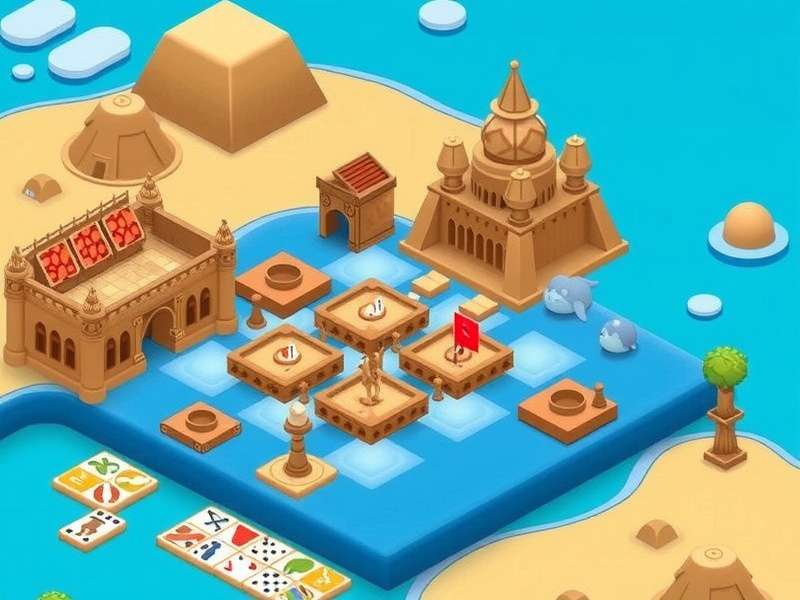 Azul board game setup with colorful tiles