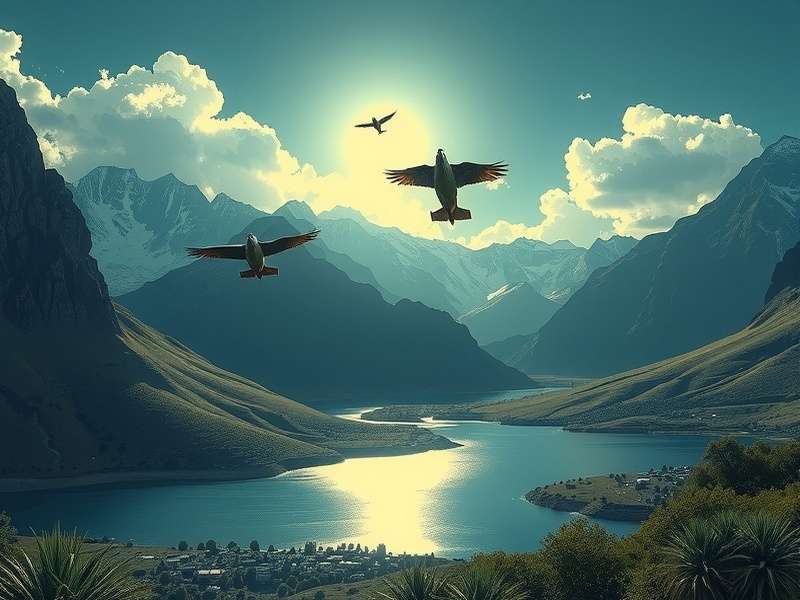 Colorful Azul game tiles arranged in a mosaic pattern on a wooden table