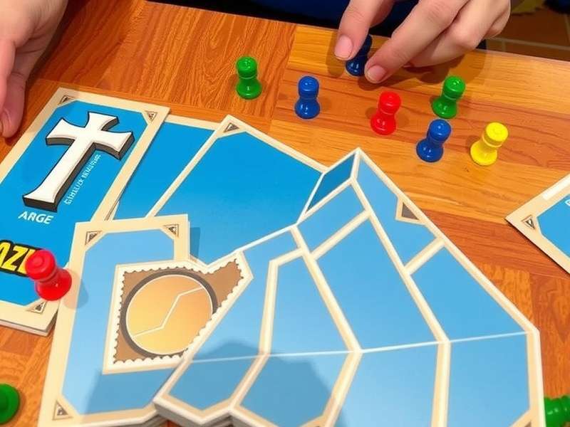 Three generations of family playing Azul board game together