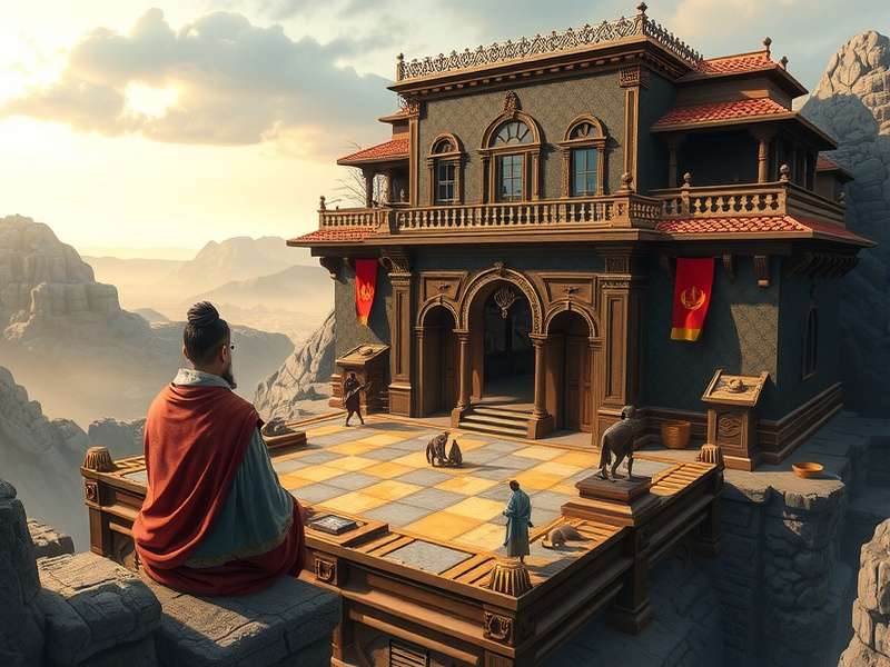 A vibrant setup of Azul board game showing colorful tiles and player boards