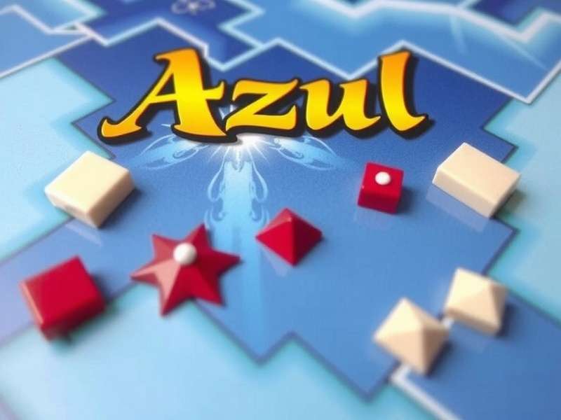 Complete set of Azul replacement tiles and pieces laid out neatly