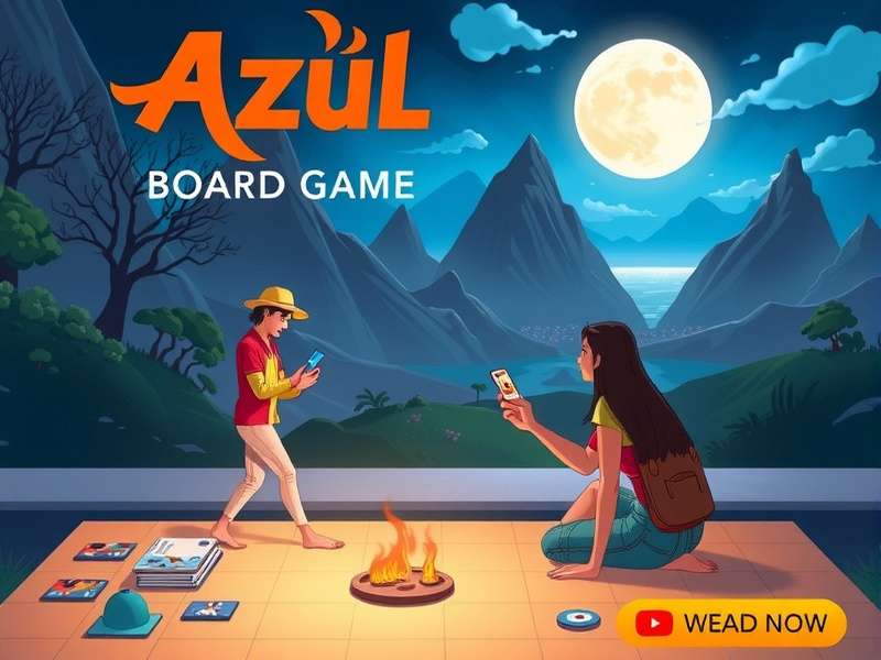 A beautifully arranged Azul board game with colorful tiles on a wooden table