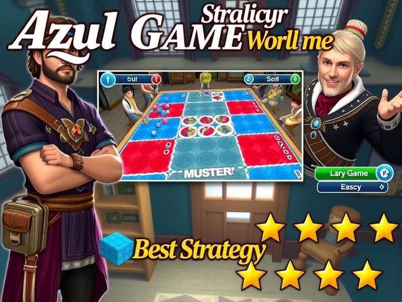 Azul player wall showing strategic tile placement patterns