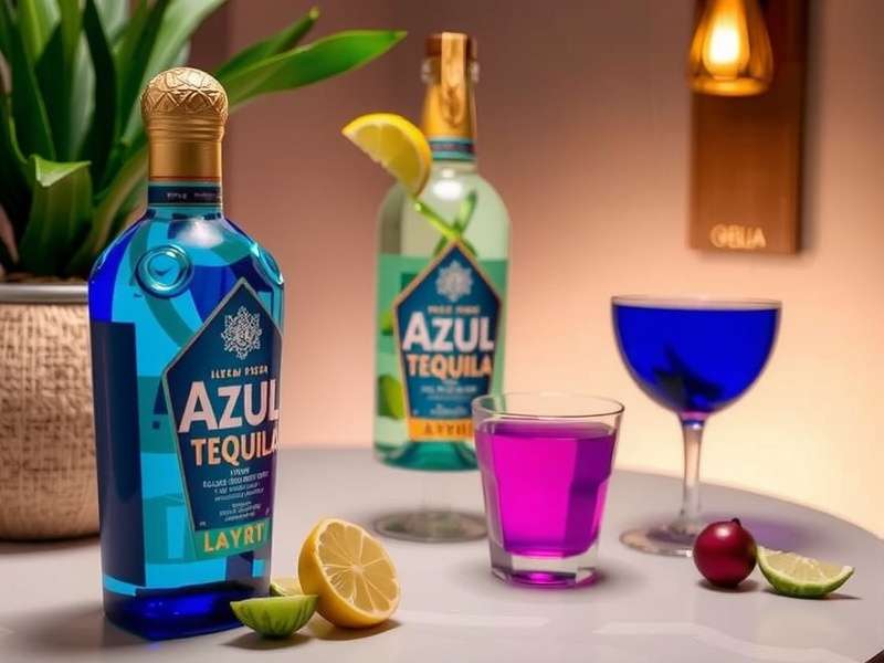 Close-up of teal blue Azul tiles resembling the color of blue agave fields