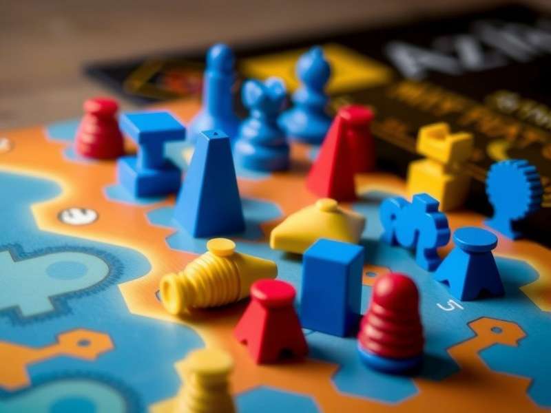 A detailed photo of various Azul game tiles spread out on a wooden table, showcasing their colors and patterns