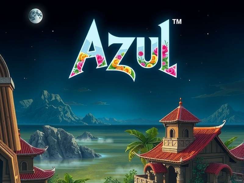 Azul board game with colorful tiles