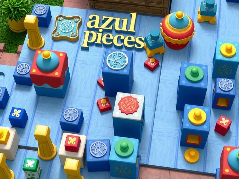 A competitive Azul game setup showing strategic piece placement