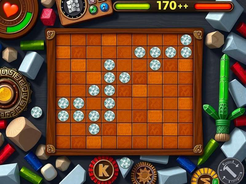 Advanced Azul board setup showing strategic tile placement