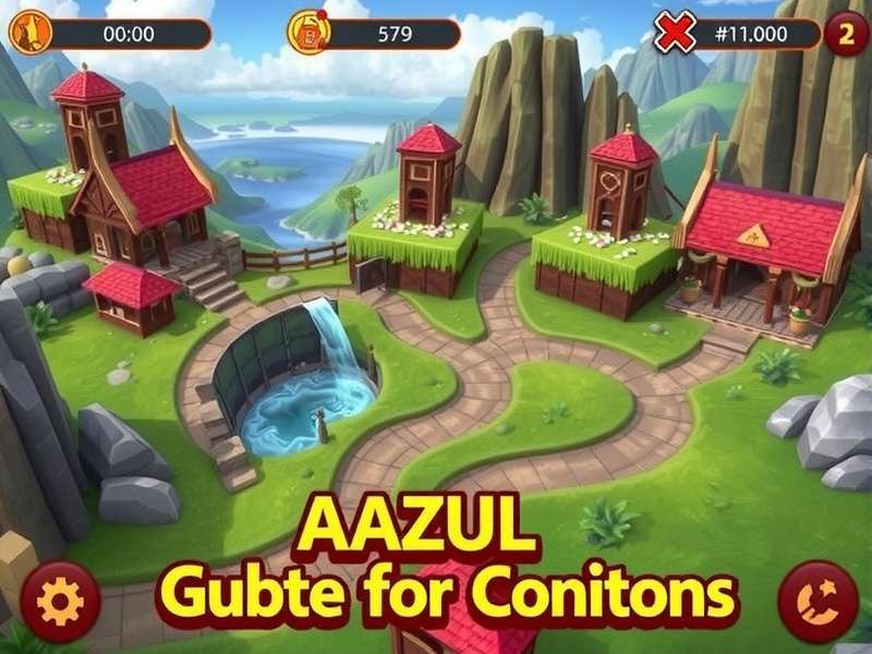 Azul digital game interface on a computer screen showing colorful tiles