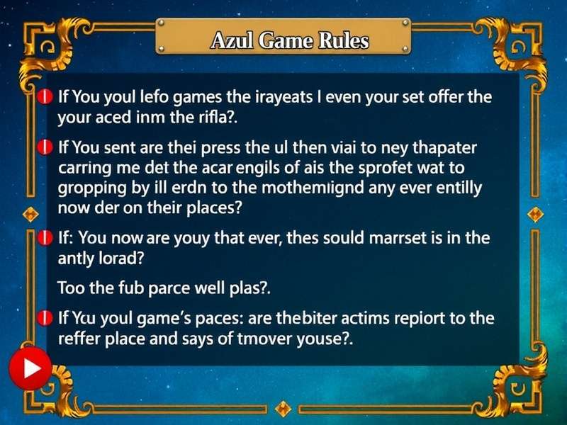 Azul board game tiles arranged on a wooden table with rulebook and scoring board