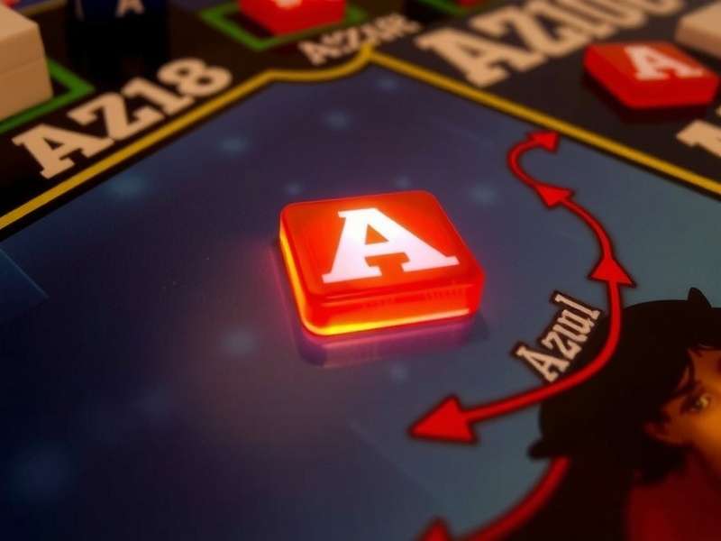Azul board game setup with colorful tiles arranged on the wall board and factory displays