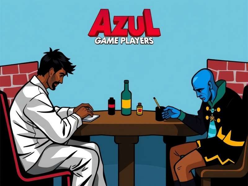 Azul Game Players community gathering around a vibrant tile board
