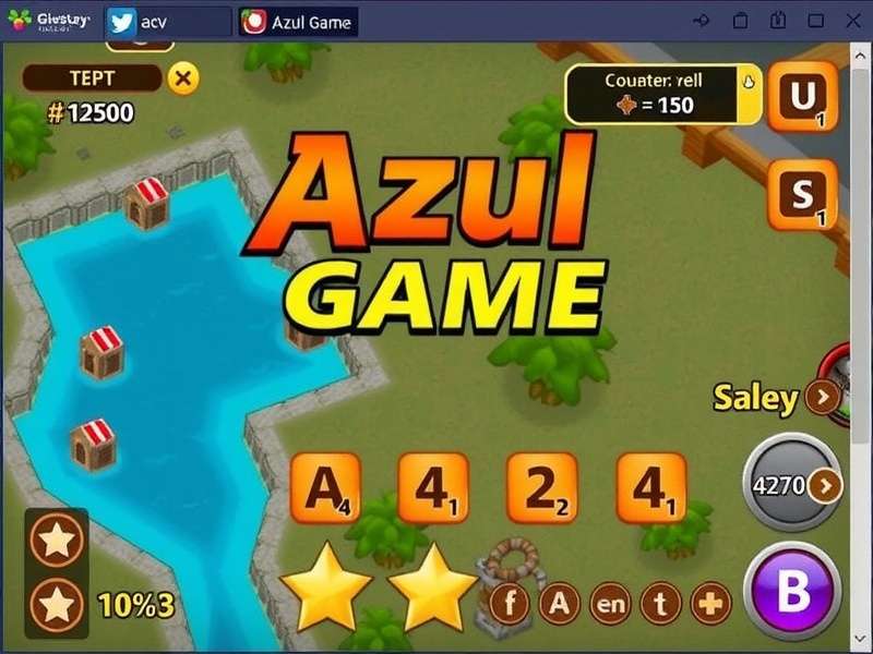 Azul game board with colorful tiles arranged in a stunning pattern