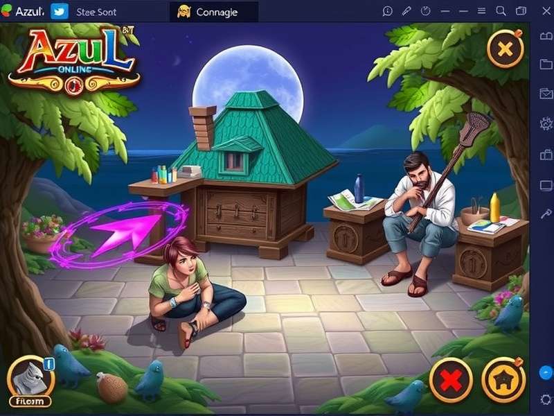 Azul Online Play digital board with colorful tiles and player interface